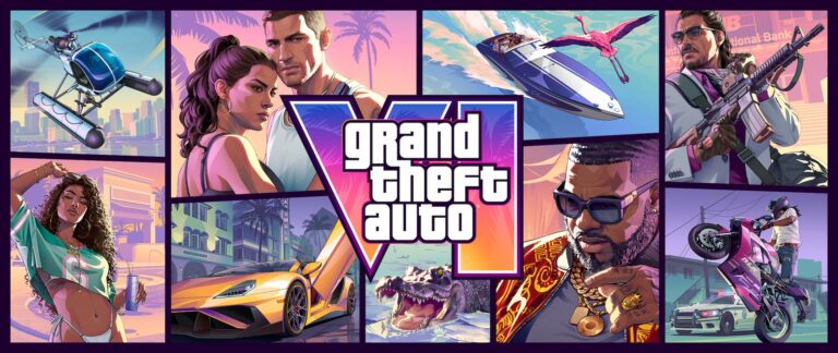 Mosaico da arte oficial de Grand Theft Auto VI